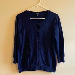 Navy Knit Cardigan